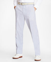 Brooks Brothers Men Regent Fit Stripe Seersucker Trousers