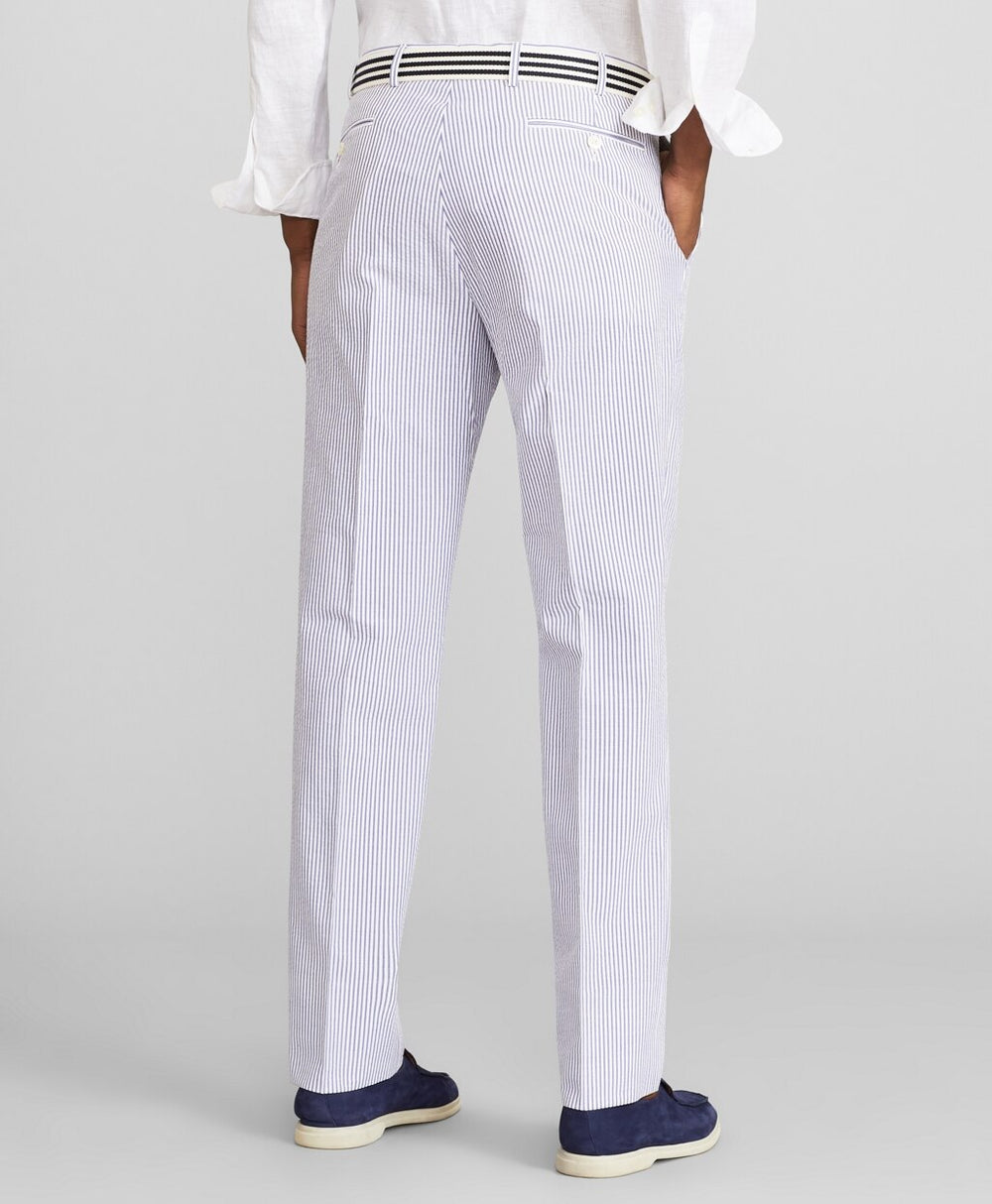 Brooks Brothers Men Milano Fit Stripe Seersucker Trousers