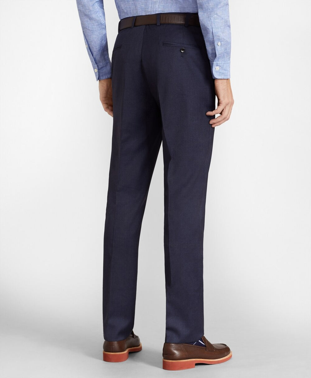 Brooks Brothers Men BrooksFlex™ Milano-Fit Wool Trousers, Unfinished Hem