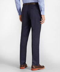 Brooks Brothers Men BrooksFlex™ Milano-Fit Wool Trousers, Unfinished Hem