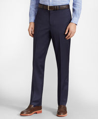Brooks Brothers Men BrooksFlex™ Milano-Fit Wool Trousers, Unfinished Hem