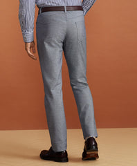 Brooks Brothers Men Golden Fleece® Five-Pocket Stretch Cotton-Linen Trousers