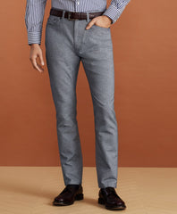 Brooks Brothers Men Golden Fleece® Five-Pocket Stretch Cotton-Linen Trousers