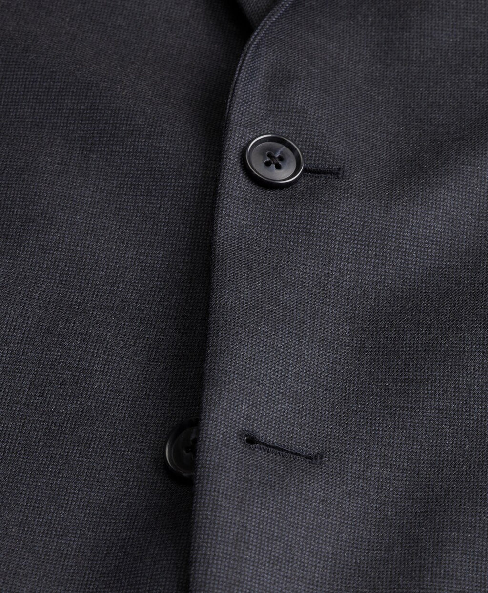 Brooks Brothers Men Madison Fit Saxxon™ Wool Navy Tic 1818 Suit