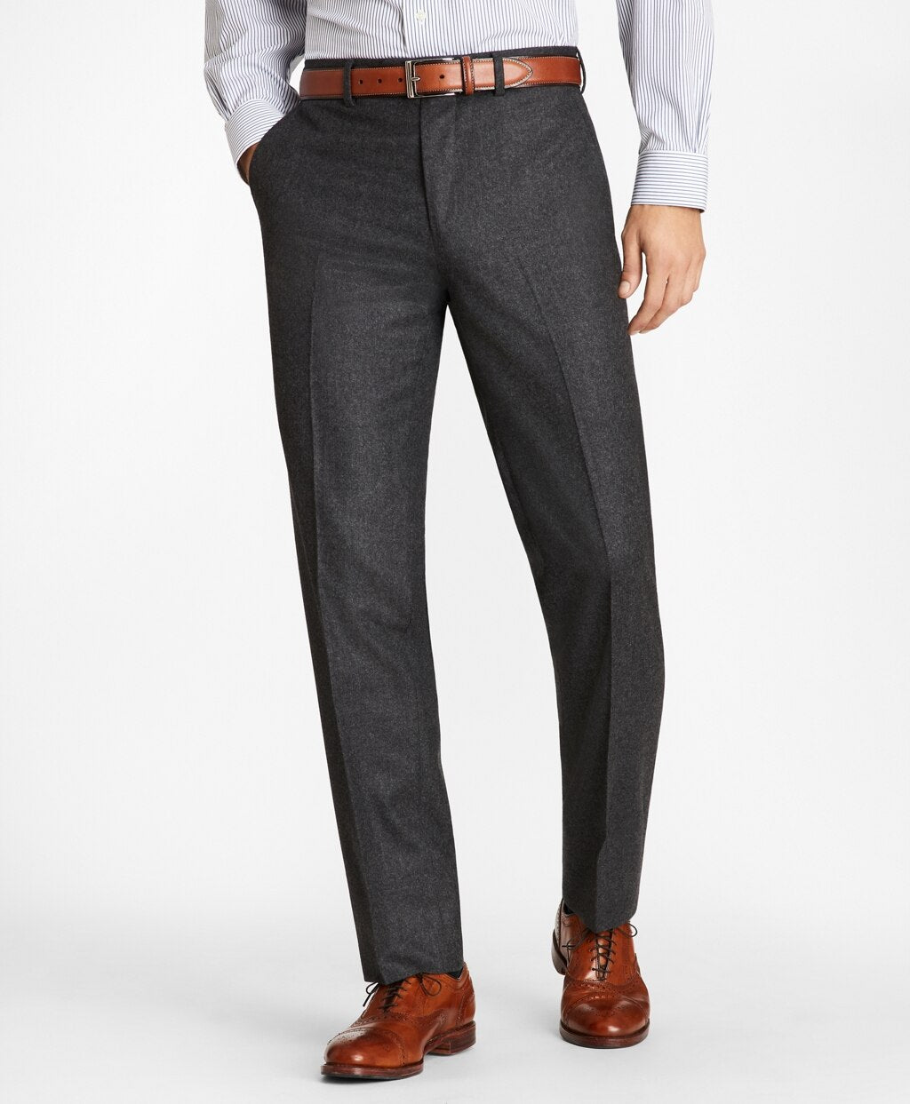 Brooks Brothers Men Regent Fit Stretch Flannel 1818 Suit