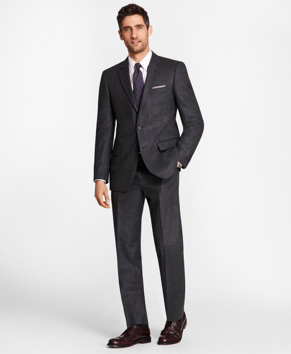 Brooks Brothers Men Madison Fit Stretch Flannel 1818 Suit
