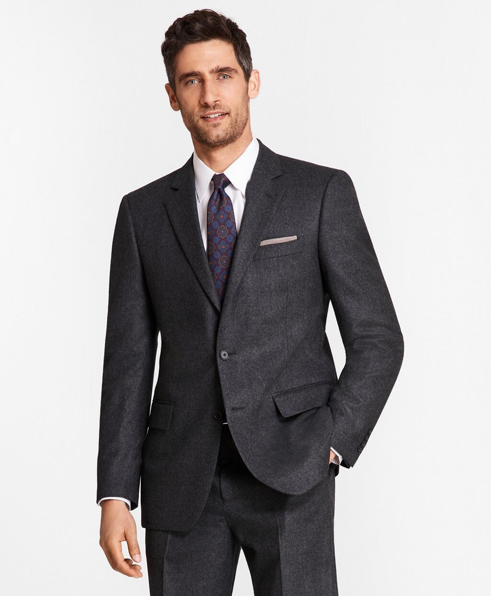Brooks Brothers Men Madison Fit Stretch Flannel 1818 Suit