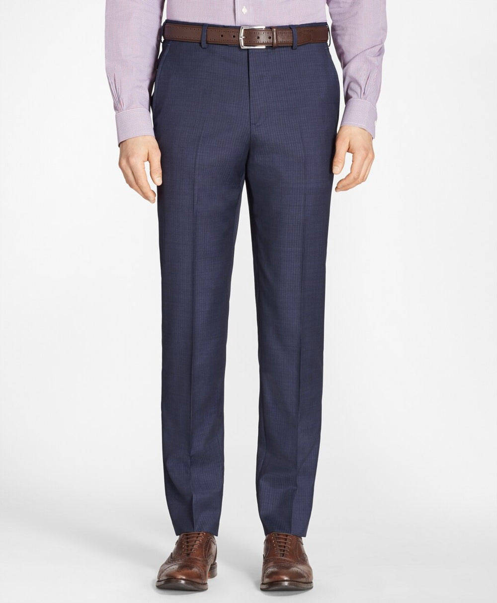 Brooks Brothers Men Regent Fit Tic with Stripe 1818 Suit