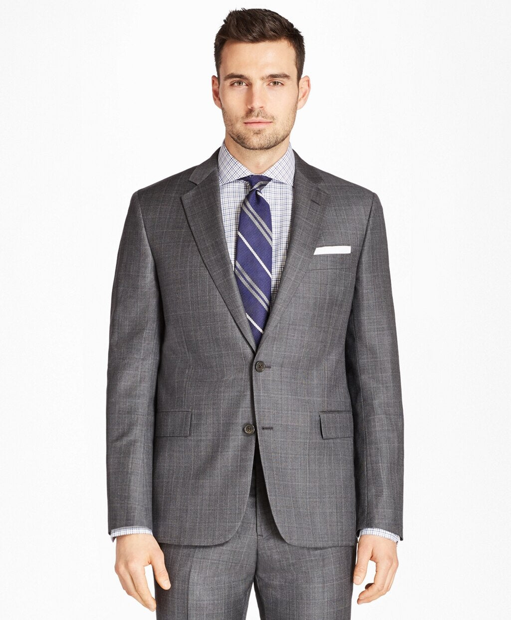 Brooks Brothers Men Regent Fit Plaid 1818 Suit