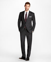 Brooks Brothers Men Regent Fit Grey Herringbone 1818 Suit
