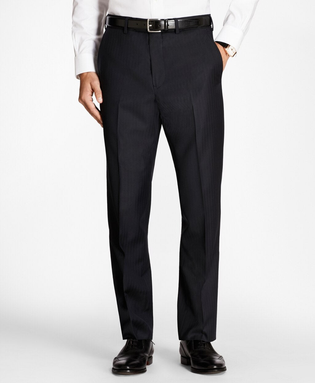 Brooks Brothers Men Regent Fit Blue Herringbone 1818 Suit
