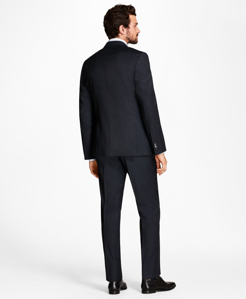 Brooks Brothers Men Regent Fit Tic Alternating Stripe 1818 Suit