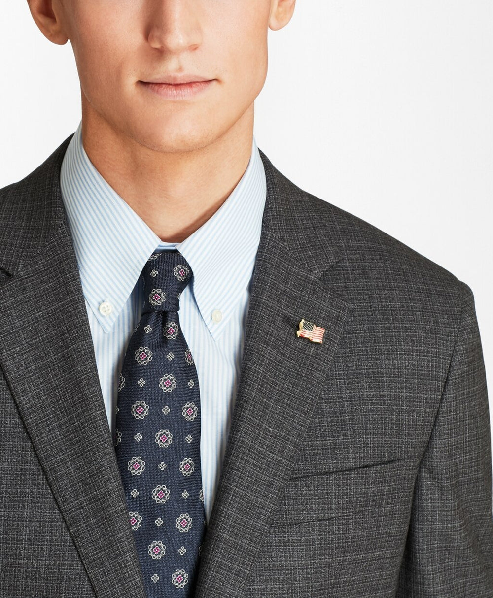 Brooks Brothers Men Milano Fit Grey 1818 Suit