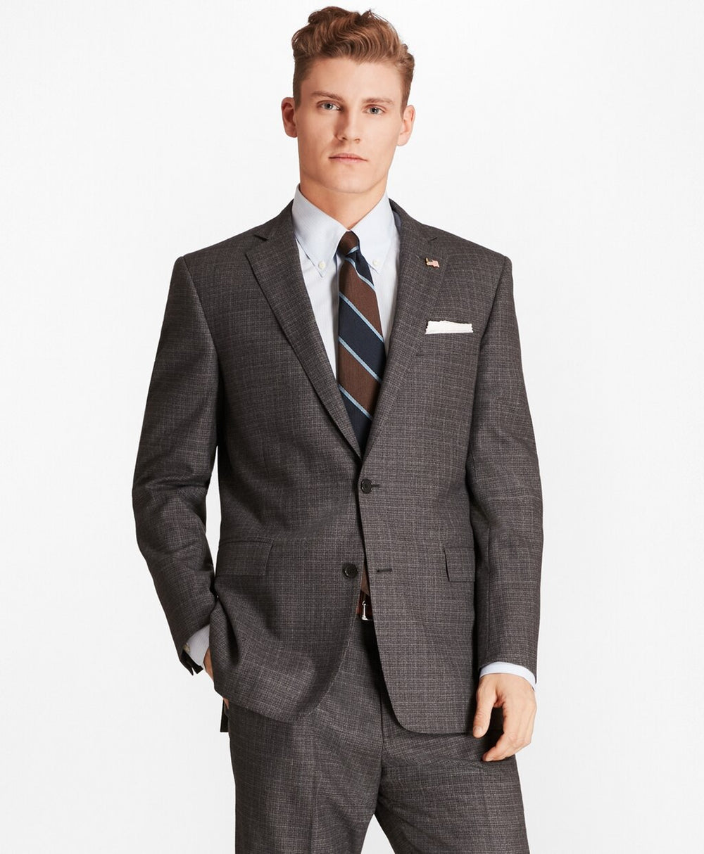 Brooks Brothers Men Regent Fit Grey 1818 Suit
