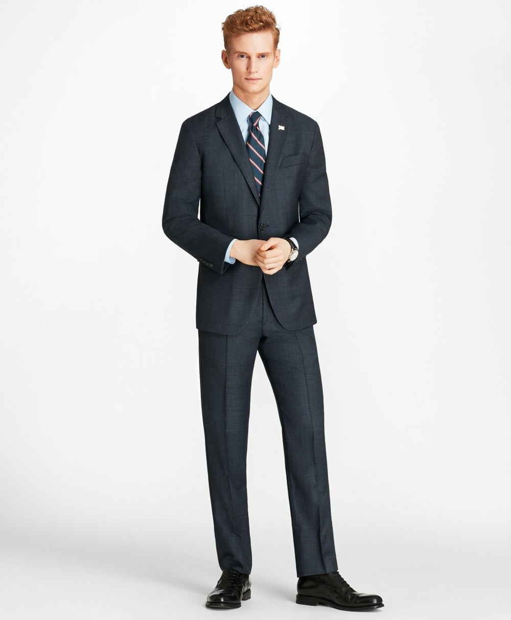 Brooks Brothers Men Milano Fit Open Plaid 1818 Suit