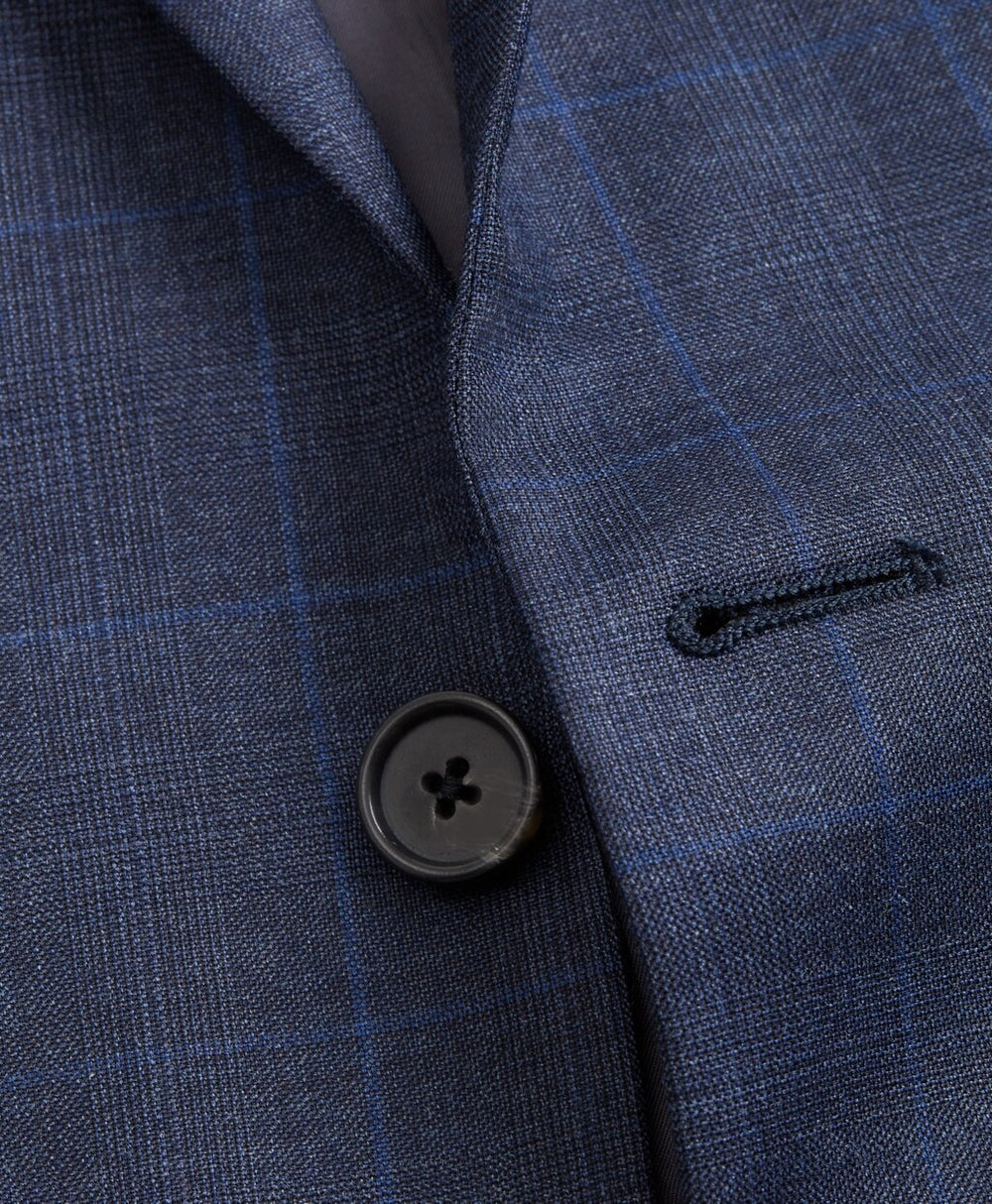 Brooks Brothers Men Milano Fit Plaid 1818 Suit
