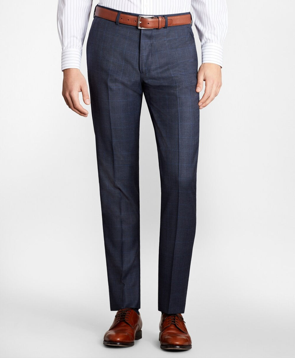 Brooks Brothers Men Milano Fit Plaid 1818 Suit