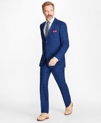 Brooks Brothers Men Madison Fit Saxxon™ Wool Plaid 1818 Suit