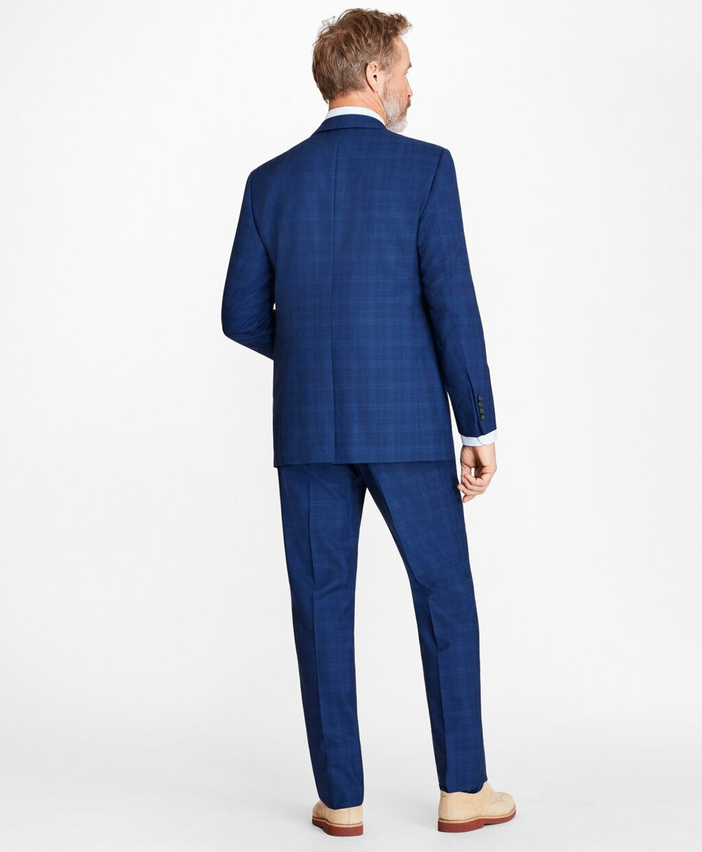 Brooks Brothers Men Madison Fit Saxxon™ Wool Plaid 1818 Suit
