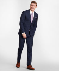 Brooks Brothers Men BrooksGate™ Milano-Fit Windowpane Wool Twill Suit Jacket