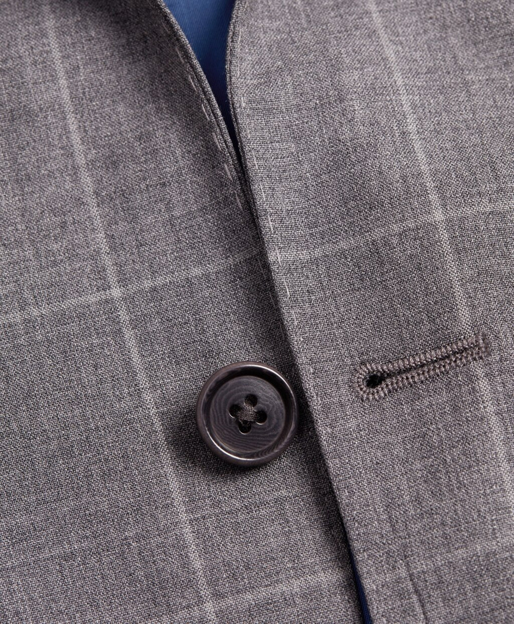 Brooks Brothers Men BrooksGate™ Regent-Fit Windowpane Wool Suit Jacket