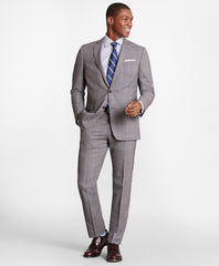 Brooks Brothers Men BrooksGate™ Regent-Fit Windowpane Wool Suit Jacket
