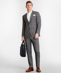 Brooks Brothers Men BrooksGate™ Milano-Fit Windowpane Wool Suit Jacket