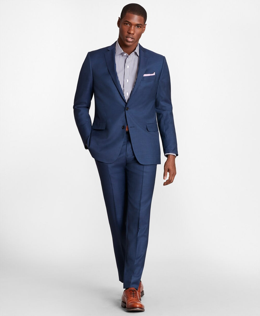 Brooks Brothers Men BrooksGate™ Regent-Fit Wool Twill Suit Pants