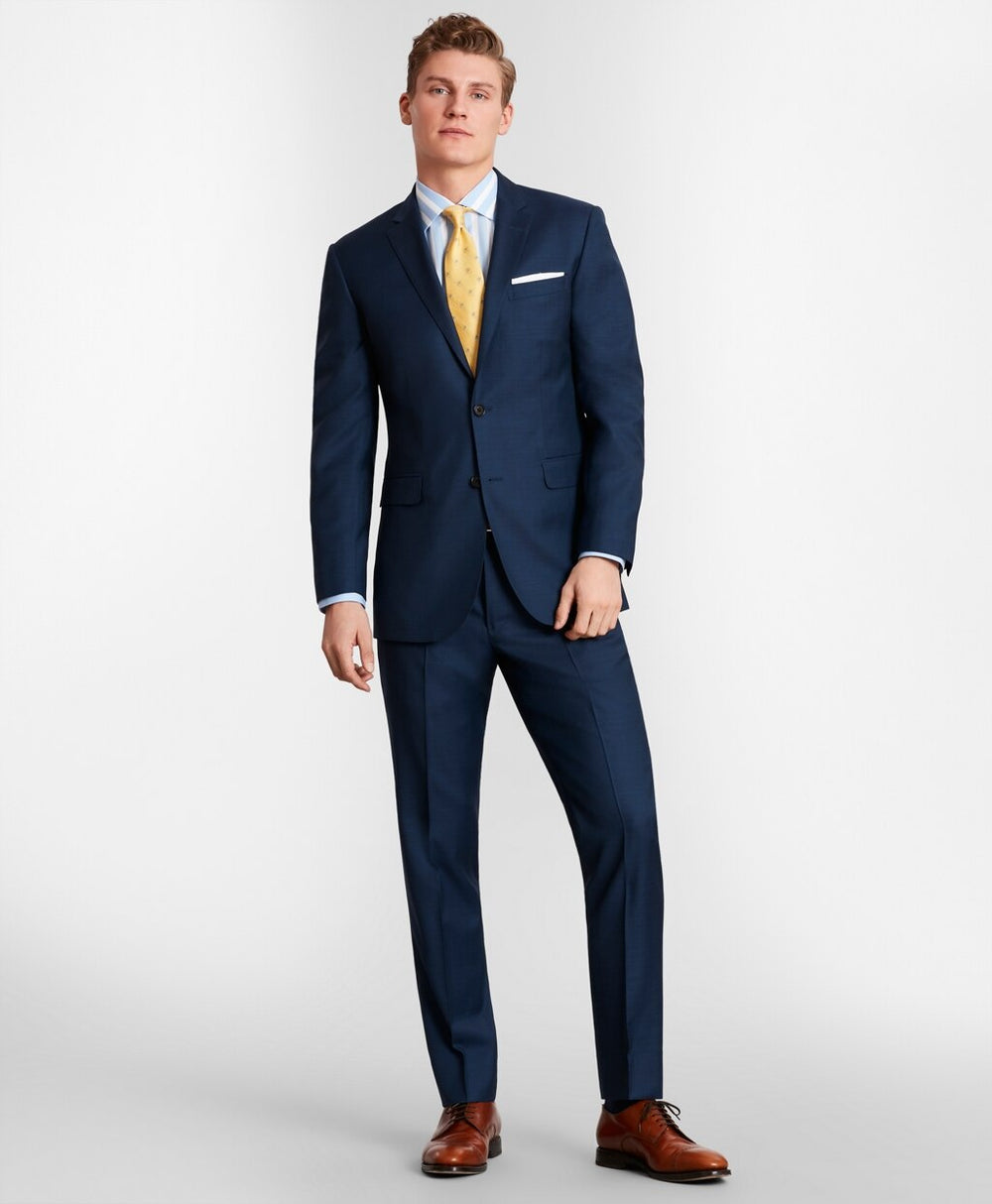 Brooks Brothers Men BrooksGate™ Milano-Fit Wool Twill Suit Pants