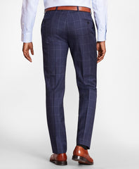 Brooks Brothers Men BrooksGate™ Regent-Fit Windowpane Wool Twill Suit Pants