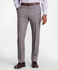 Brooks Brothers Men BrooksGate™ Regent-Fit Windowpane Wool Suit Pants