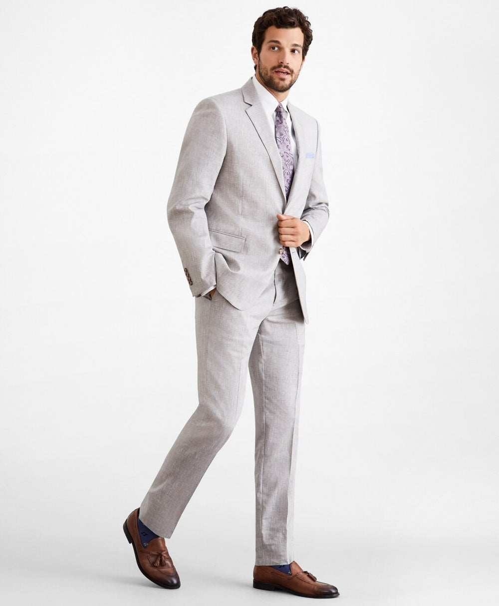 Brooks Brothers Men Regent Fit Linen Blend 1818 Suit