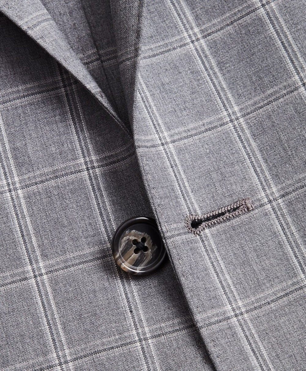 Brooks Brothers Men Regent Fit Three-Button Check 1818 Suit