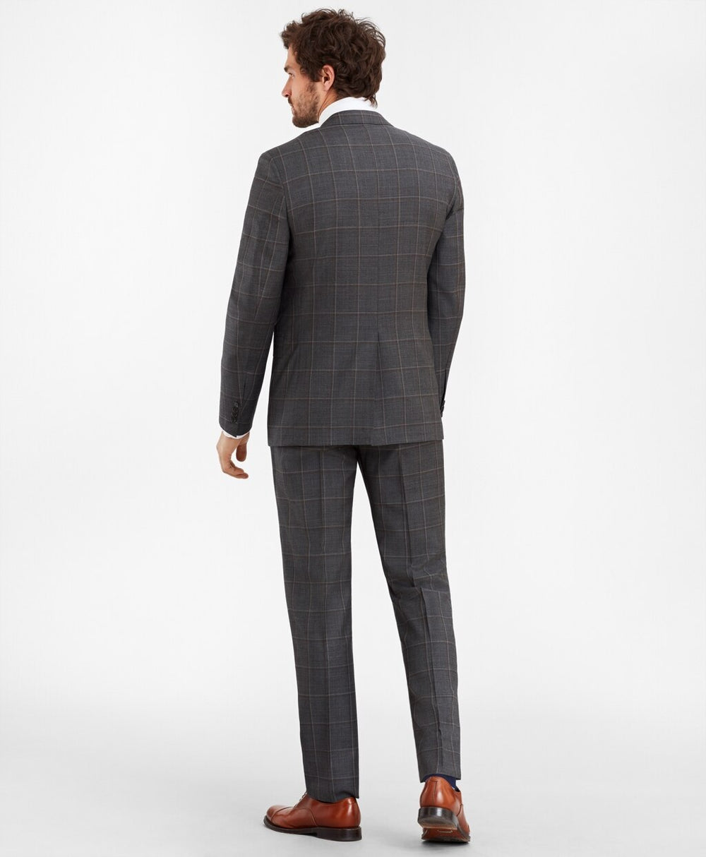 Brooks Brothers Men Regent Fit Multi-Plaid 1818 Suit