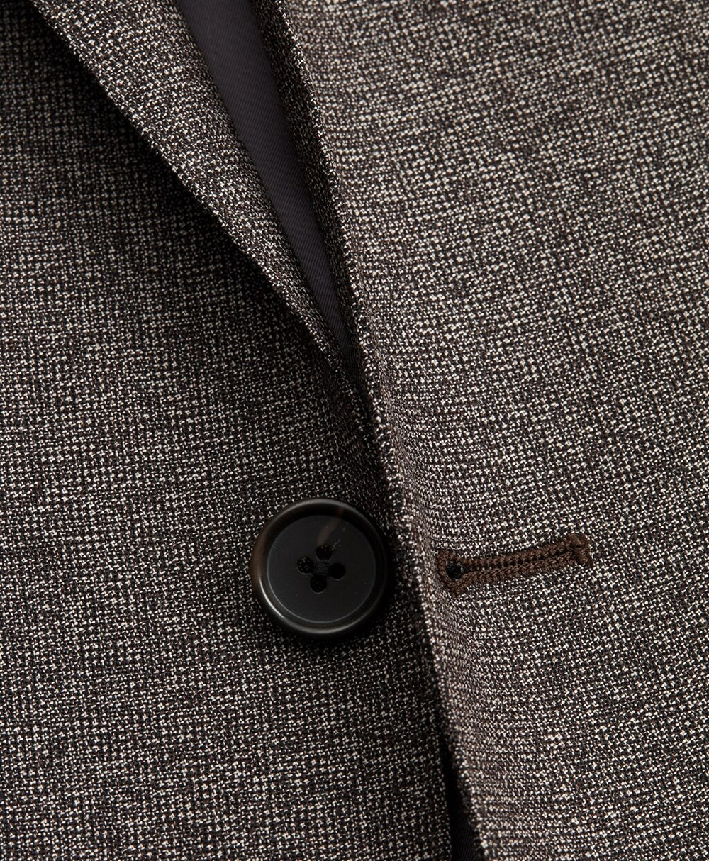 Brooks Brothers Men Regent Fit Two-Button Grey Black 1818 Suit