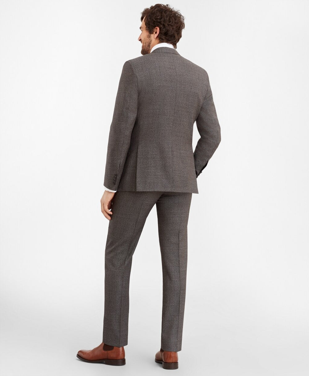 Brooks Brothers Men Regent Fit Two-Button Grey Black 1818 Suit