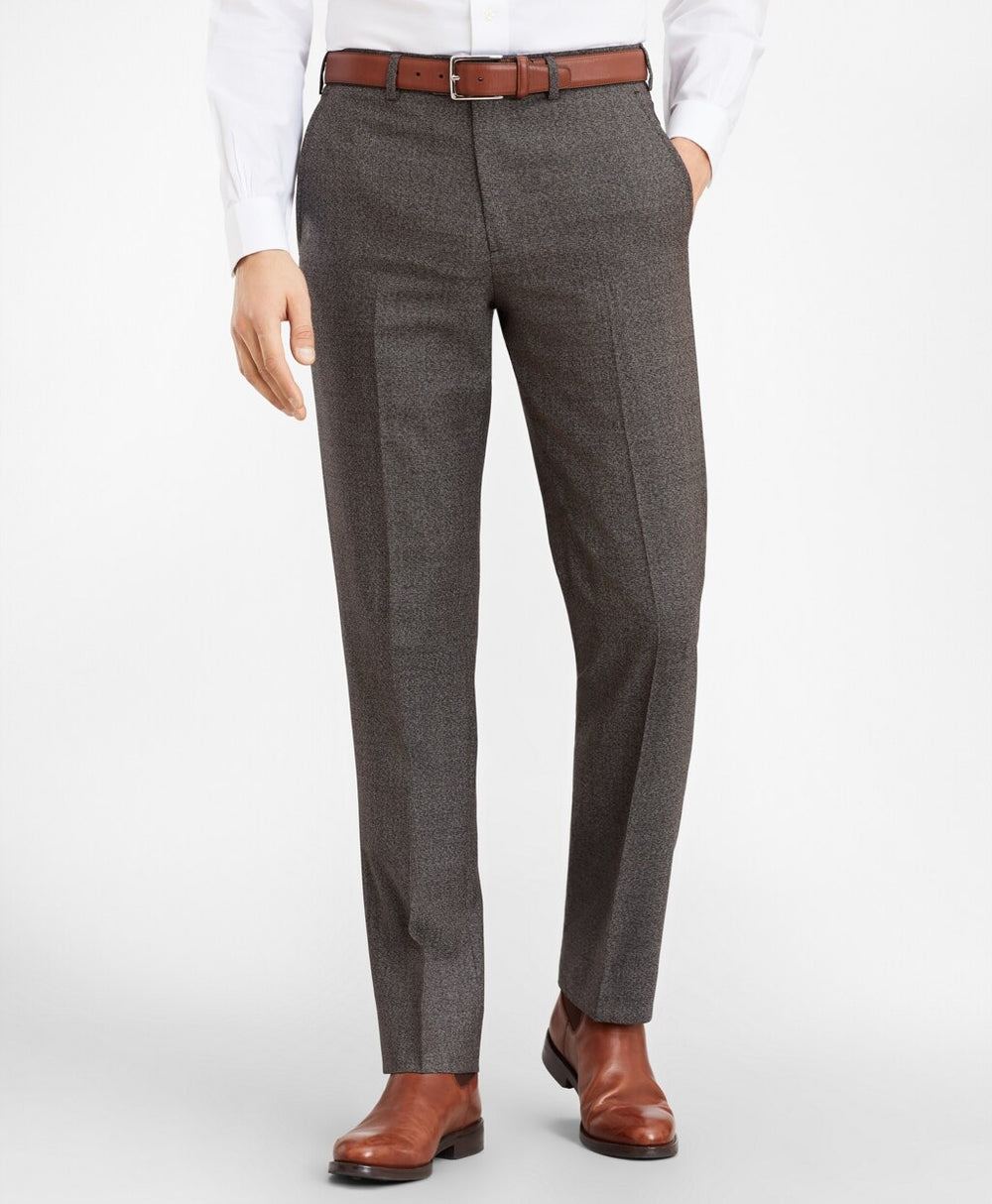 Brooks Brothers Men Regent Fit Two-Button Grey Black 1818 Suit