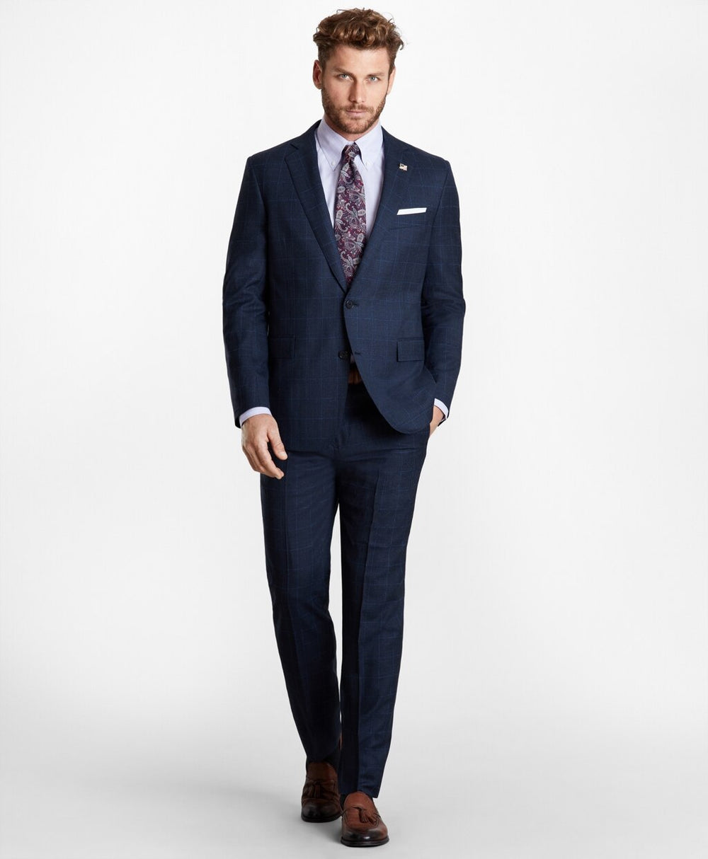 Brooks Brothers Men Regent Fit Check 1818 Suit