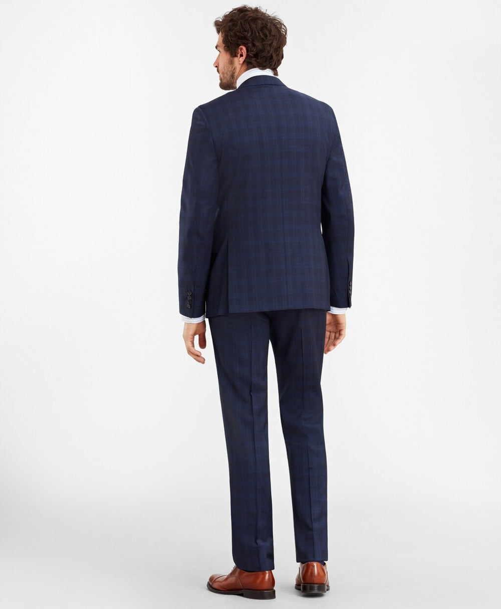 Brooks Brothers Men Regent Fit Glen Plaid 1818 Suit