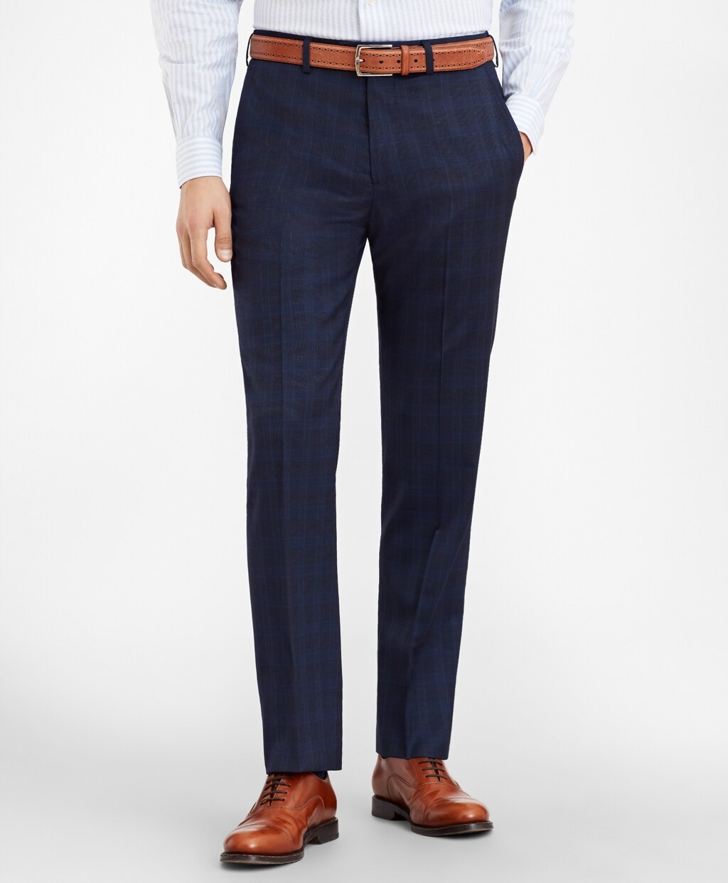 Brooks Brothers Men Regent Fit Glen Plaid 1818 Suit