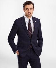 Brooks Brothers Men Regent Fit Plaid 1818 Suit