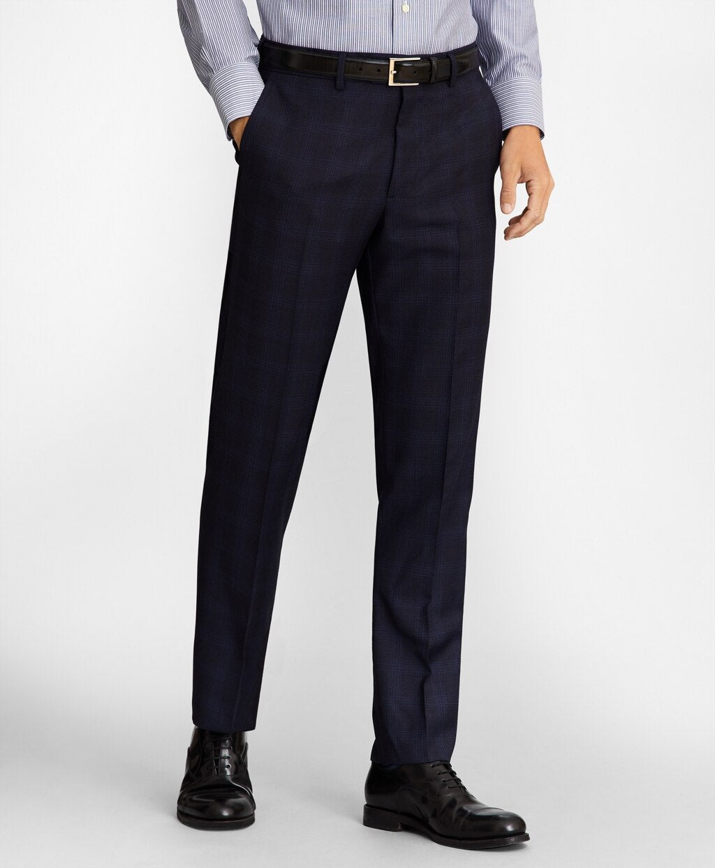 Brooks Brothers Men Milano Fit Plaid 1818 Suit