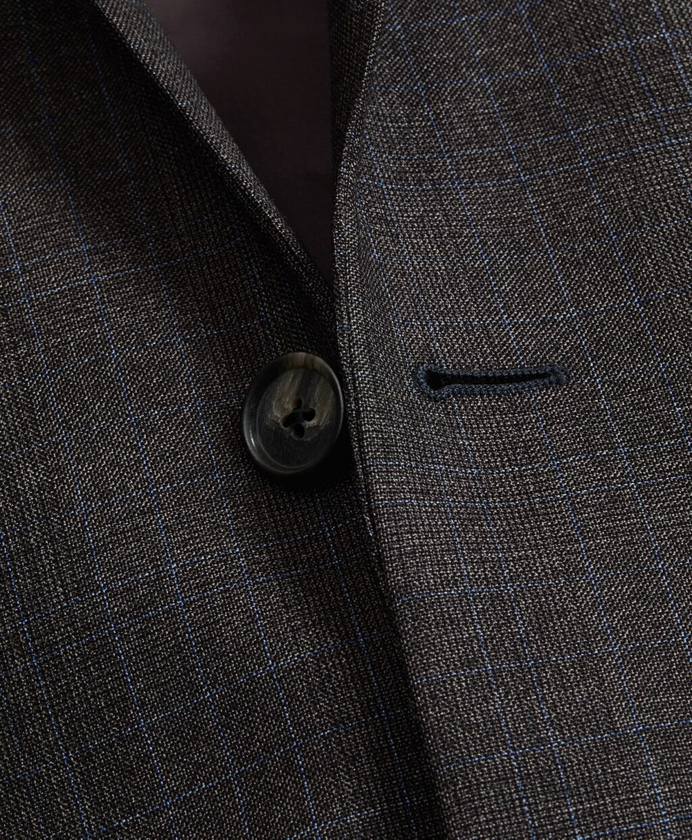 Brooks Brothers Men Milano Fit Plaid 1818 Suit