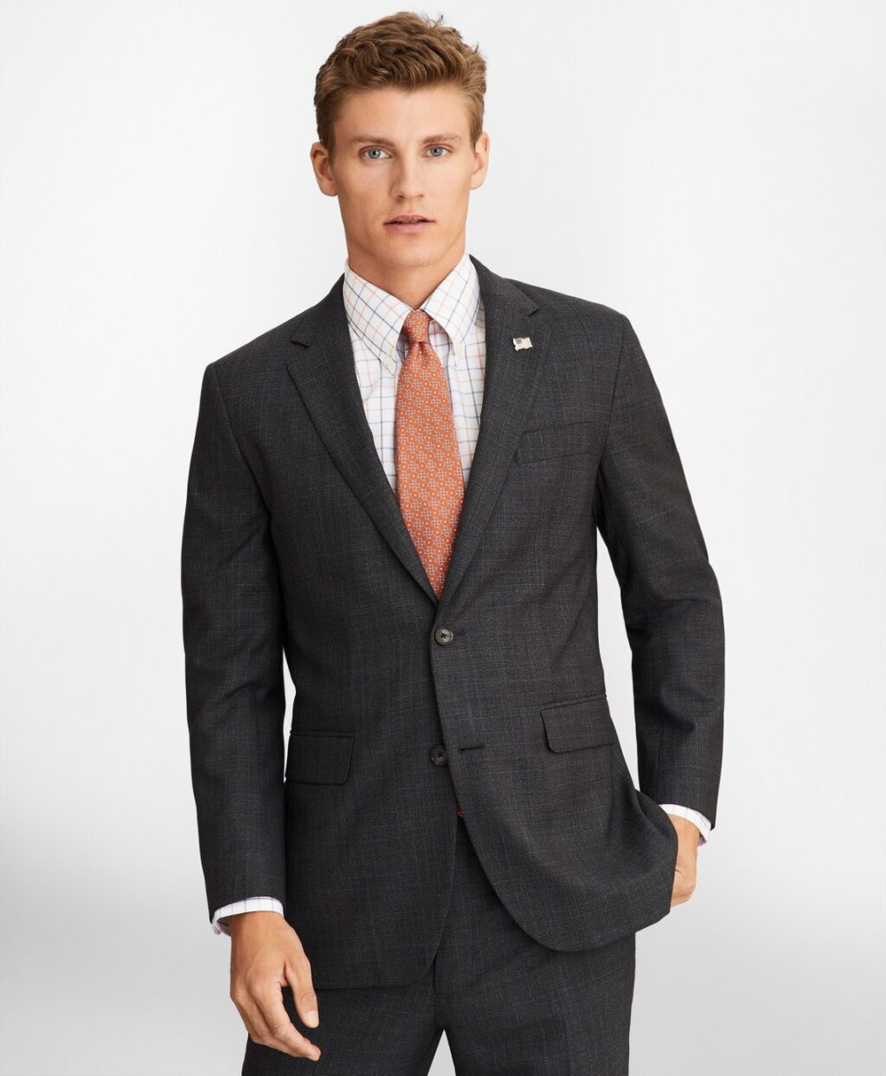 Brooks Brothers Men Milano Fit Plaid 1818 Suit