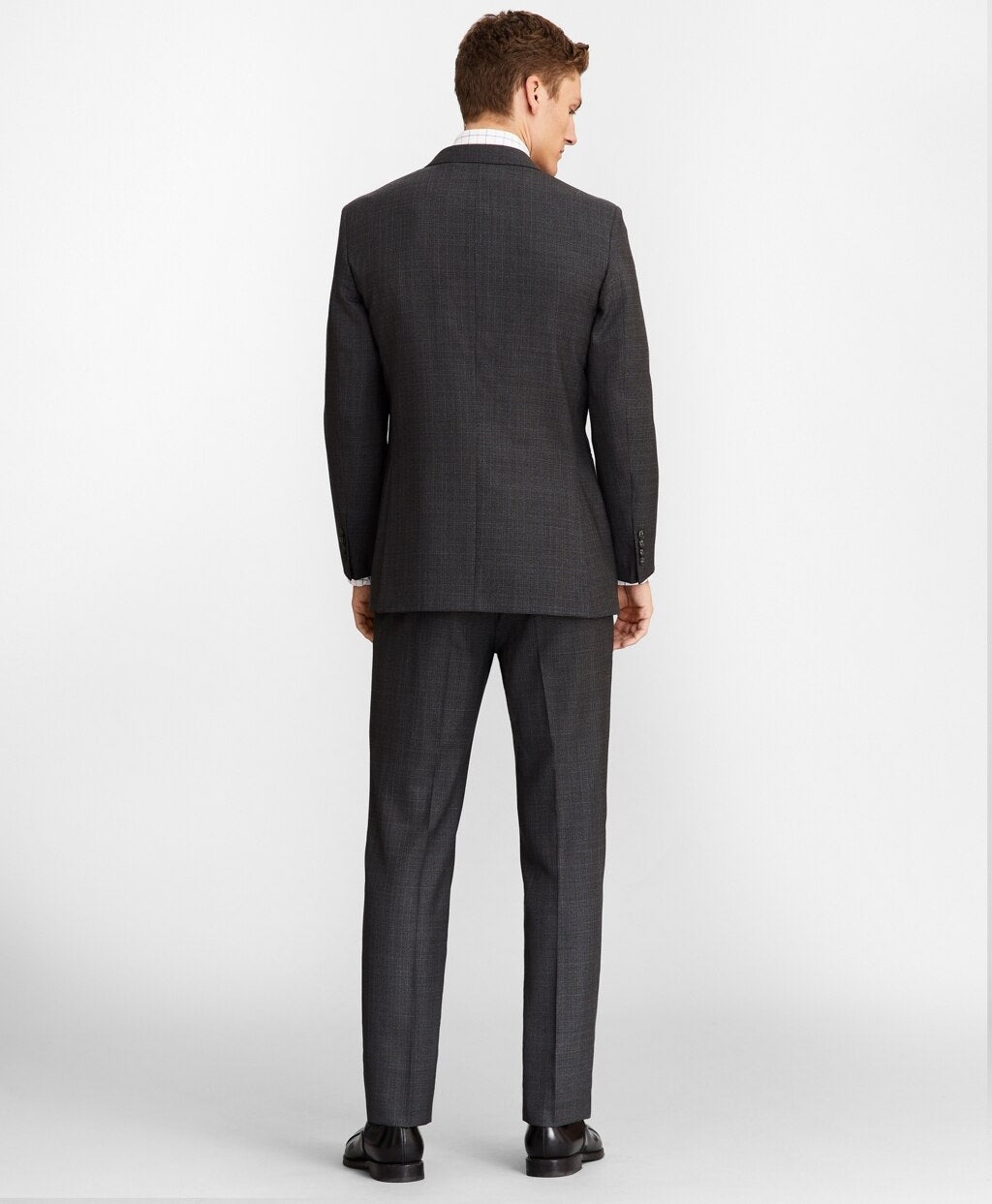 Brooks Brothers Men Milano Fit Plaid 1818 Suit