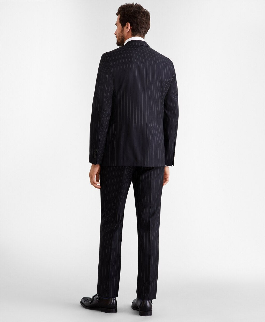Brooks Brothers Men Regent Fit Two-Button Stripe 1818 Suit