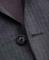 Brooks Brothers Men Regent Fit Two-Button Grey Stripe 1818 Suit