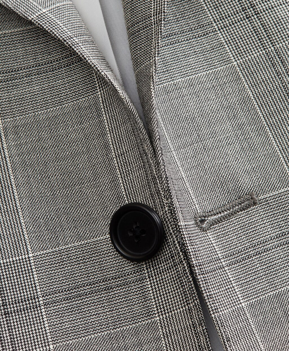 Brooks Brothers Men Madison Fit Three-Button Plaid 1818 Suit