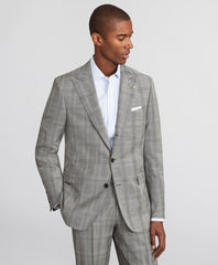 Brooks Brothers Men Madison Fit Three-Button Plaid 1818 Suit