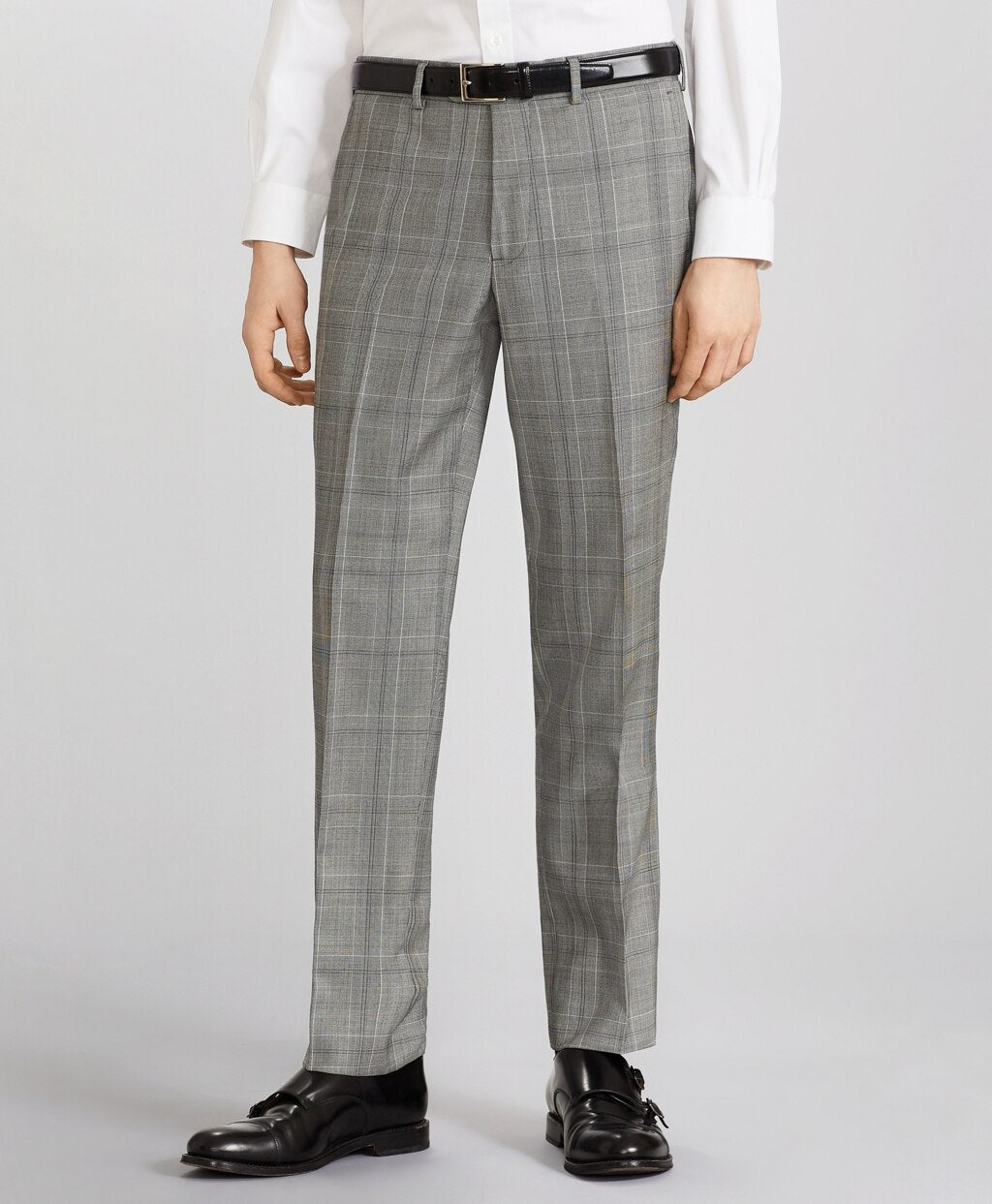 Brooks Brothers Men Milano Fit Three-Button Plaid 1818 Suit